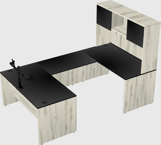 U-shaped desk
