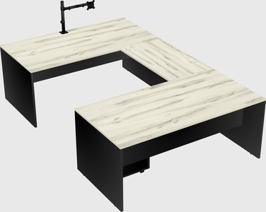 U-shaped desk