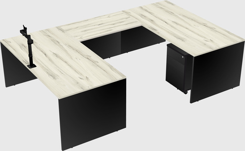 U-shaped desk