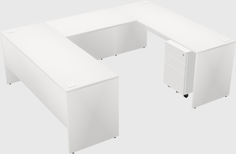 U-shaped desk