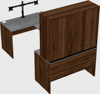 U-shaped desk