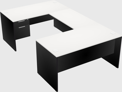 U-shaped desk