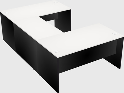 U-shaped desk