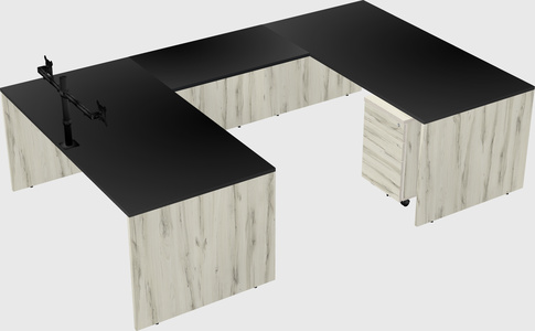 U-shaped desk