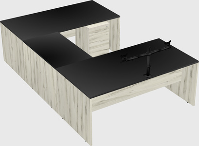 U-shaped desk