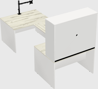 U-shaped desk