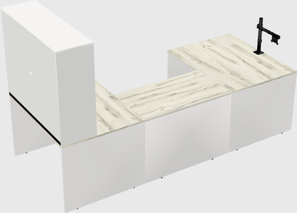 U-shaped desk