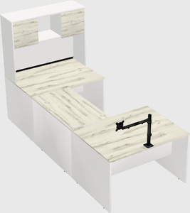 U-shaped desk