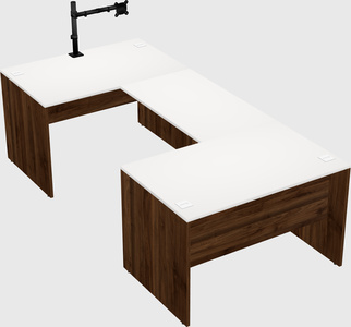 U-shaped desk