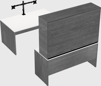 U-shaped desk