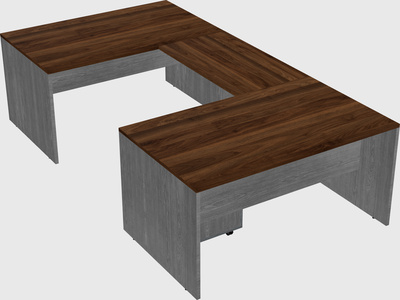 U-shaped desk