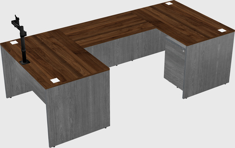 U-shaped desk