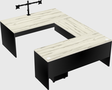 U-shaped desk