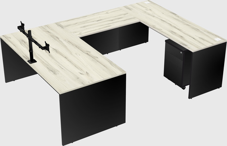 U-shaped desk