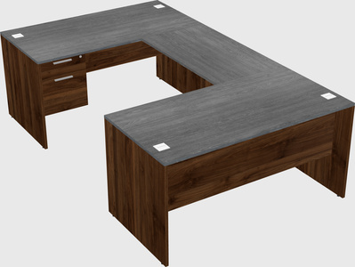 U-shaped desk