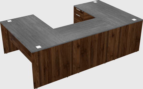 U-shaped desk