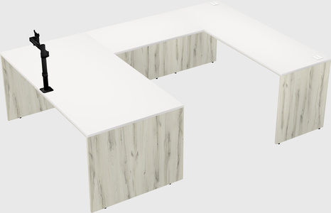 U-shaped desk