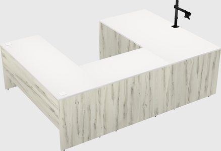U-shaped desk