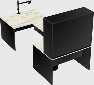 U-shaped desk