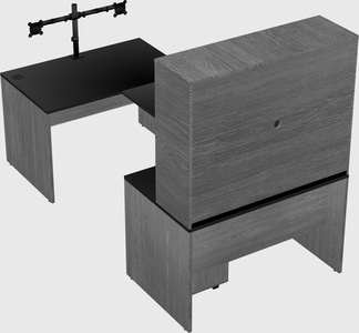 U-shaped desk