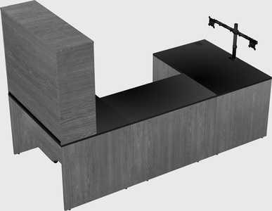 U-shaped desk