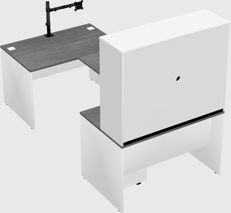 U-shaped desk