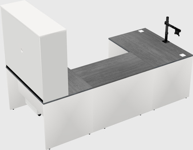 U-shaped desk