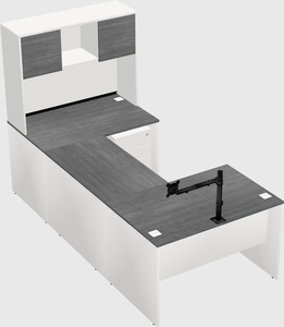 U-shaped desk