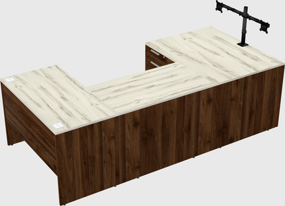 U-shaped desk