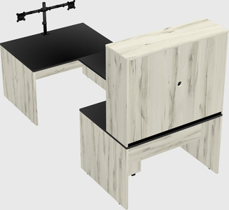 U-shaped desk
