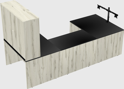 U-shaped desk