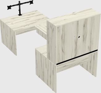 U-shaped desk