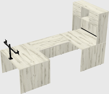 U-shaped desk
