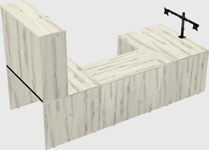 U-shaped desk