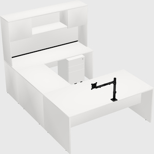 U-shaped desk