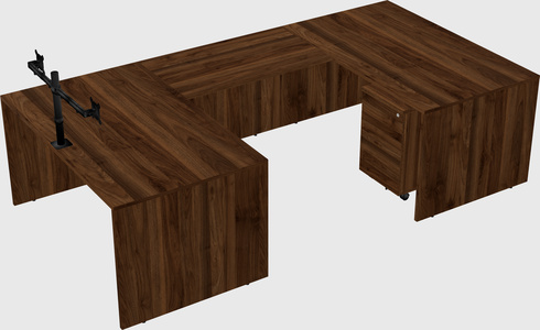 U-shaped desk