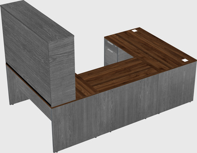 U-shaped desk