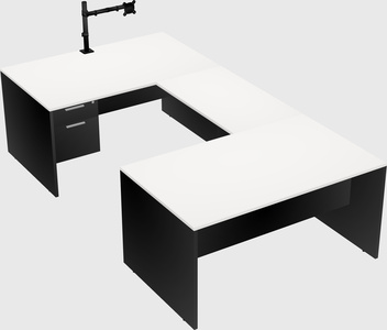 U-shaped desk