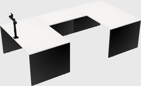 U-shaped desk