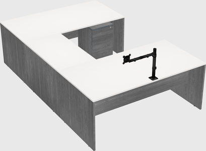 U-shaped desk