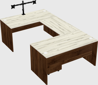 U-shaped desk