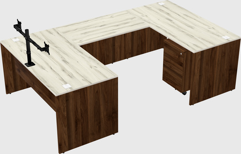 U-shaped desk