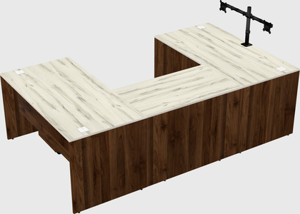 U-shaped desk