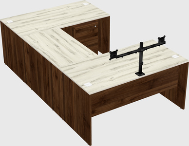 U-shaped desk