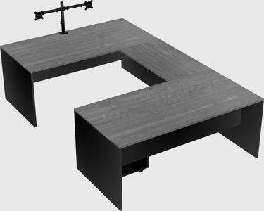 U-shaped desk