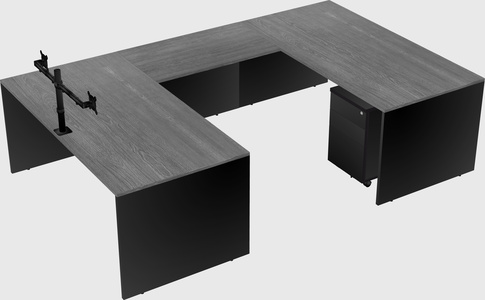 U-shaped desk