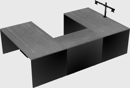 U-shaped desk