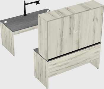 U-shaped desk