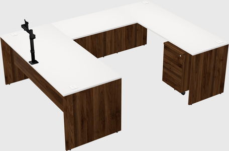 U-shaped desk