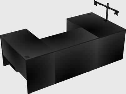 U-shaped desk